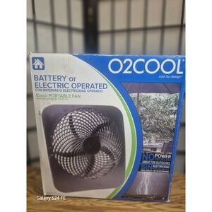 O2Cool 10″ Battery Perform Portable lightweight Fan with Adapter - Black